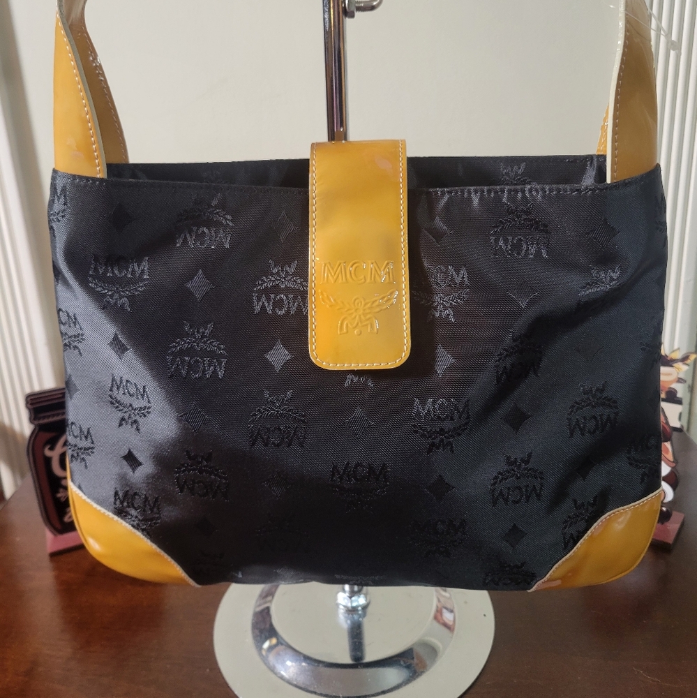 EUC MCM Visetos Monogram Shoulder Bag